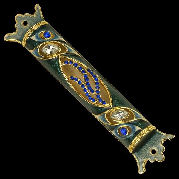 Mezuzah Case, jeweled, small 