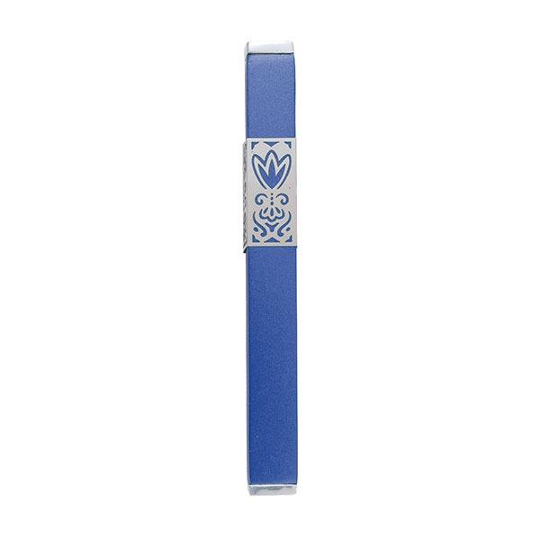 Mezuzah + Metal Cutout 12cm - Blue 