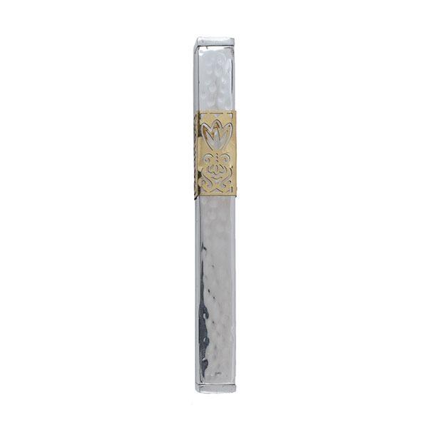 Mezuzah + Metal Cutout 12cm - Hammer Work 