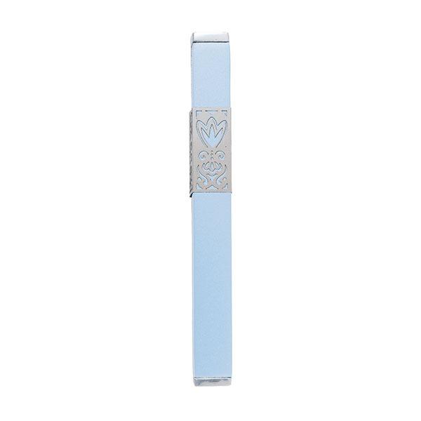 Mezuzah + Metal Cutout 12cm - Light Blue 