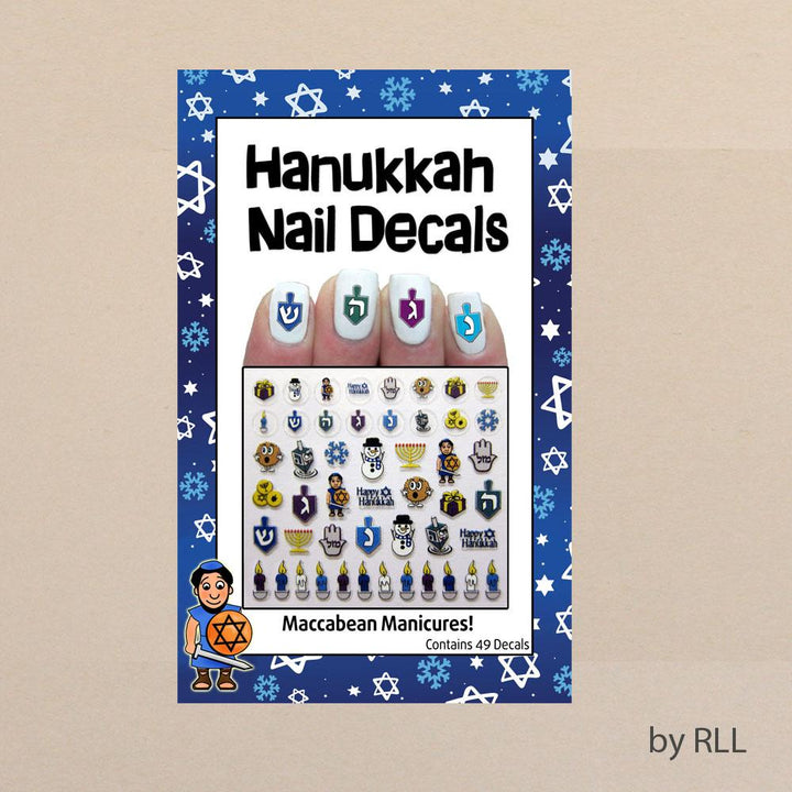 Midrash Manicures Hanukkah Nail Decals Chanuka 