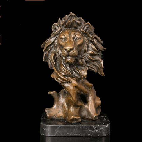Mighty Lion of Judah Bronze Head Sculpture apparel 