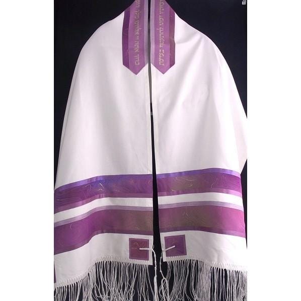 Mixed Pink And Purple Striped Tallit 