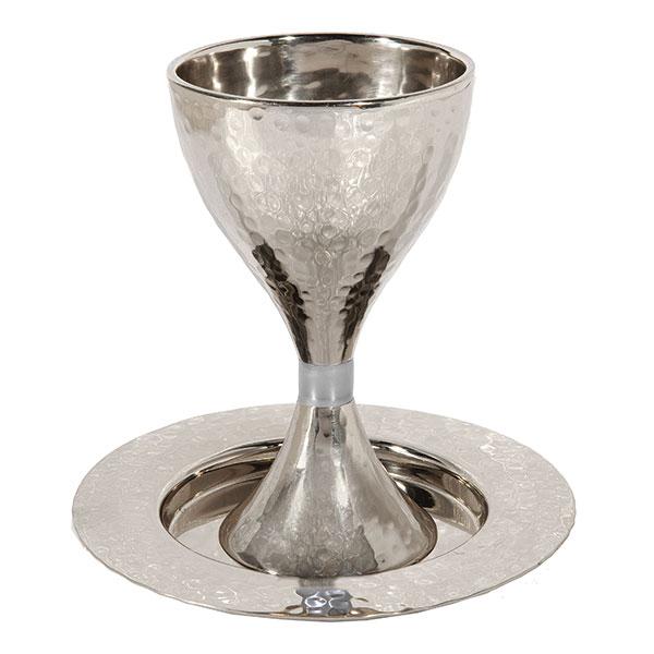 Modern Kiddush Cup - Hammer Work 