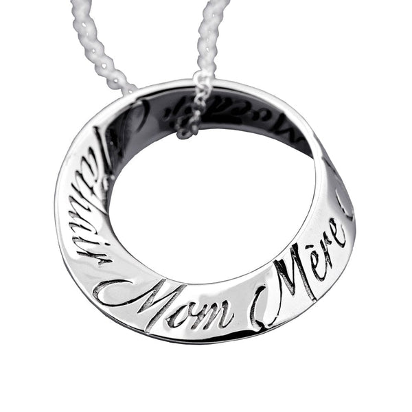Mom In Ten Languages Necklace 