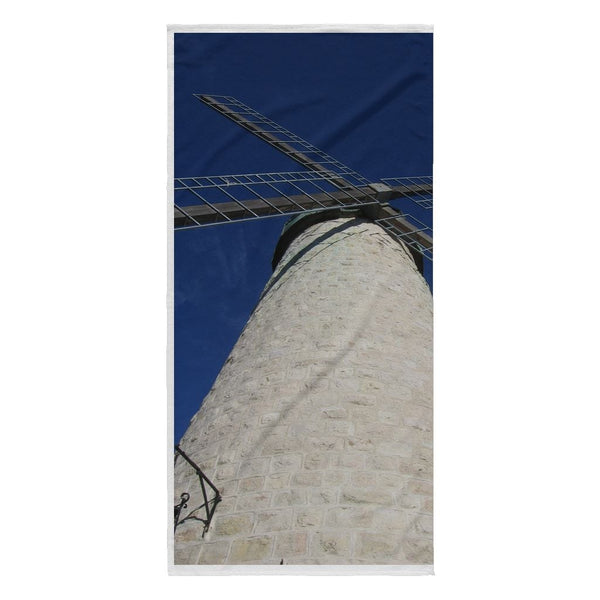 Montefier's Jerusalem Windmill Beach Towel Beach Towel Montfier's Windmill Jerusalem 
