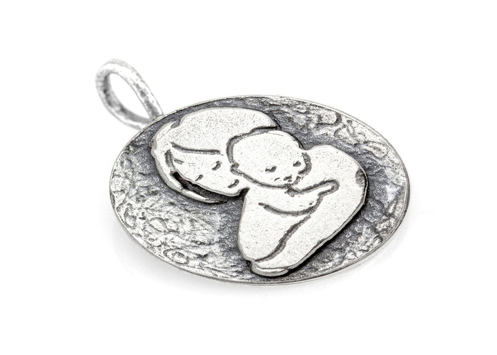 Mother and Child Unconditional Love Medallion Necklace Pendant 