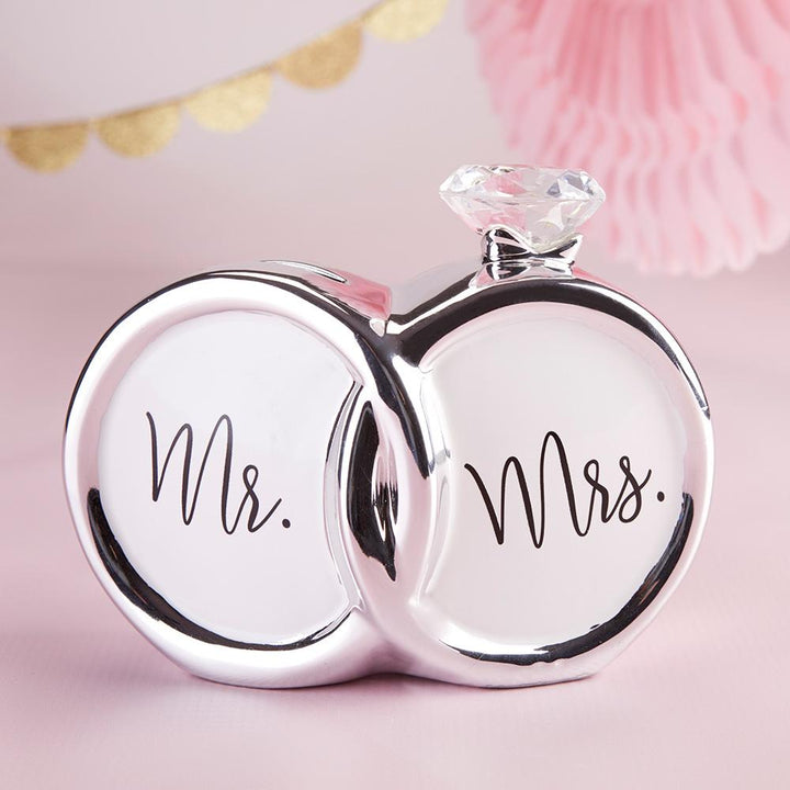 Mr. & Mrs. Ring Dish Mr. & Mrs. Diamond Ring Ceramic Bank 