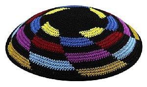 Multi Color Knit Kippot - Whirlpool 