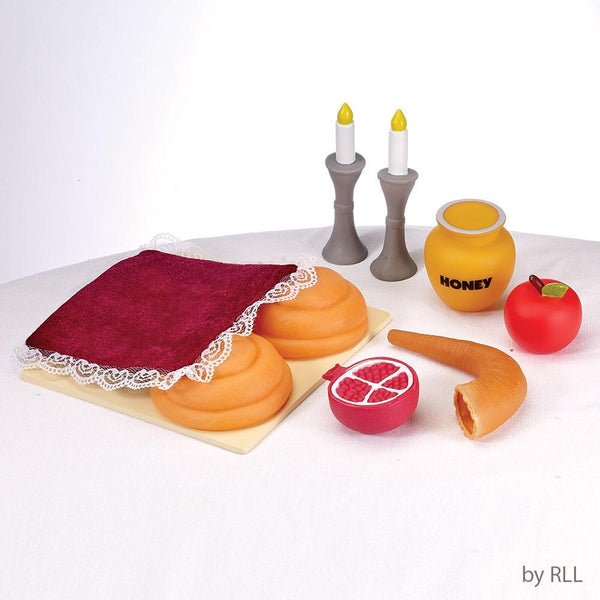 My First Rosh Hashanah Food Set, Vinyl, Set Of 8, Color Box ROSH HASHANA, Jewish New Year 