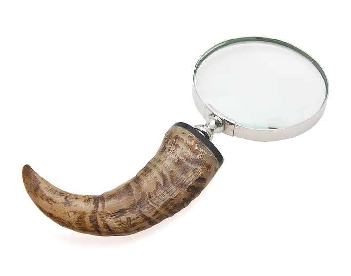 Natural Horn Salad Spoon/fork NATURAL HORN MAGNIFYING GLASS 