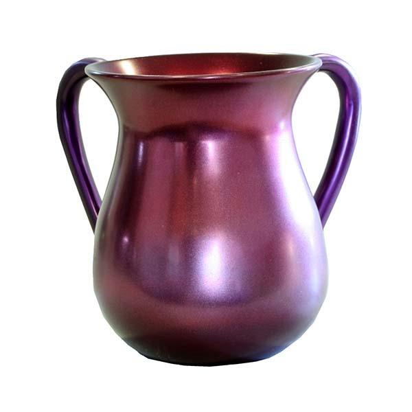 Netilat Yadayim Cup - Aluminium - Maroon 