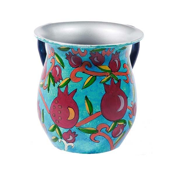 Netilat Yadayim Cup - Aluminium - Pomegranates 