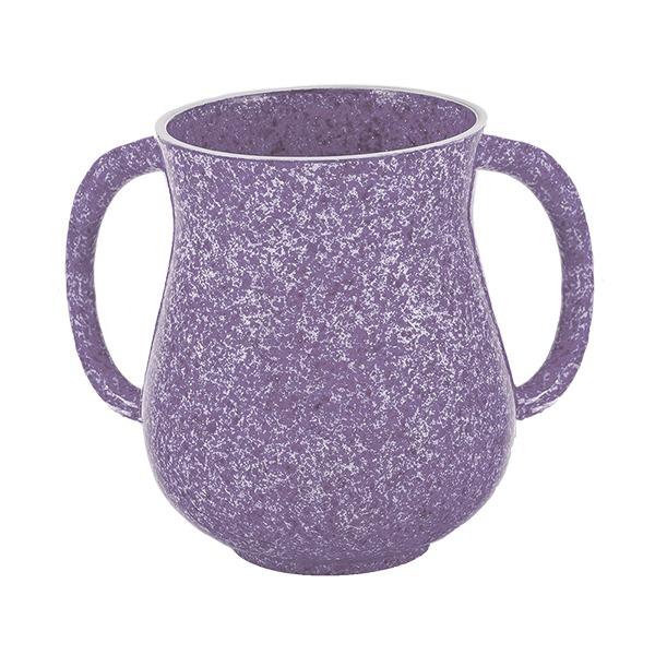 Netilat Yadayim Cup - Faux Marble - Purple 