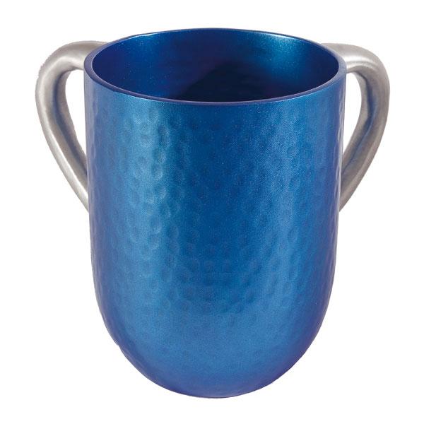 Netilat Yadayim Cup - Hammer Work - Blue 