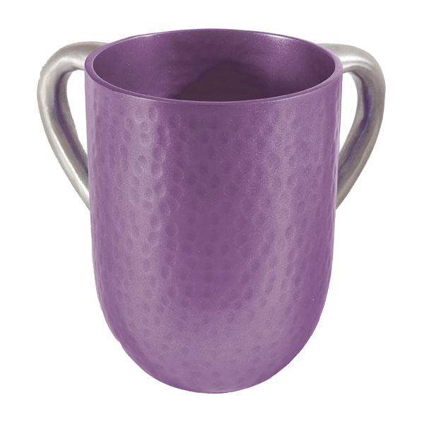 Netilat Yadayim Cup - Hammer Work - Purple 