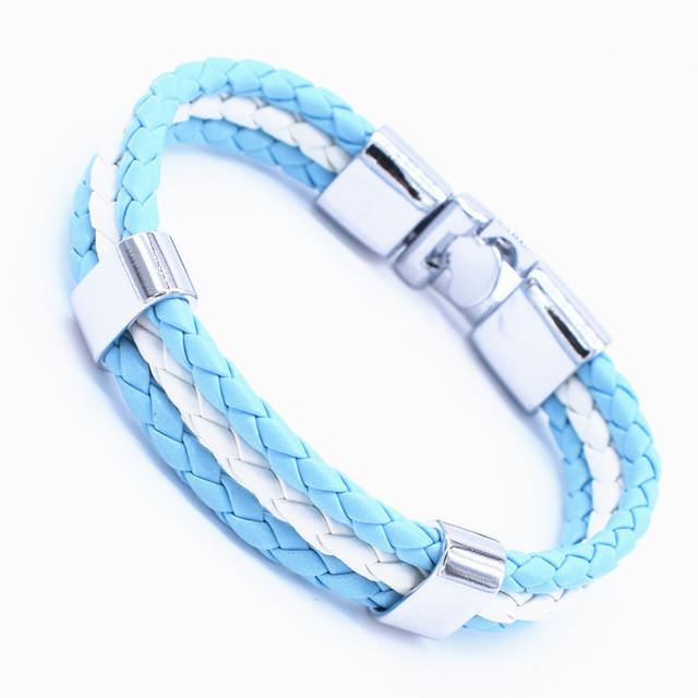 New 3 Layer Handmade Braided Wrist Band bracelet r10 