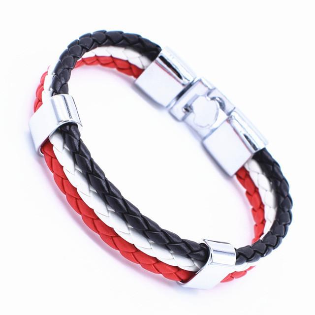 New 3 Layer Handmade Braided Wrist Band bracelet r11 