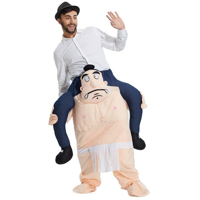 New Ride on Shoulder Costumes Adults sumo 