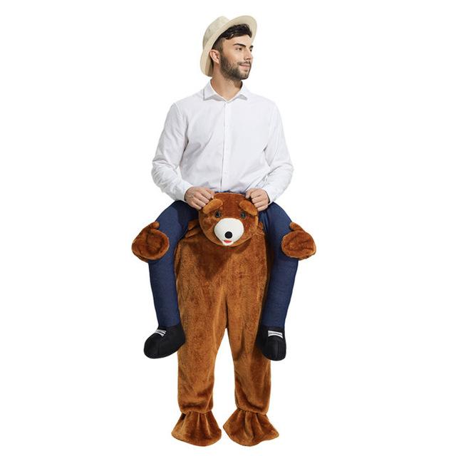 New Ride on Shoulder Costumes Adults teddy bear 