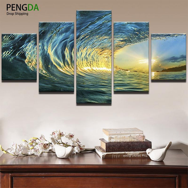 Oil Canvas - Ocean Painting Wall Art Frame art 
