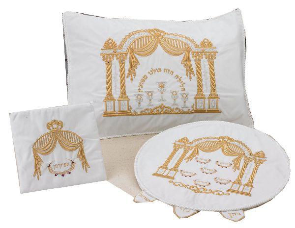Ornate Passover Linen Pesach Set 
