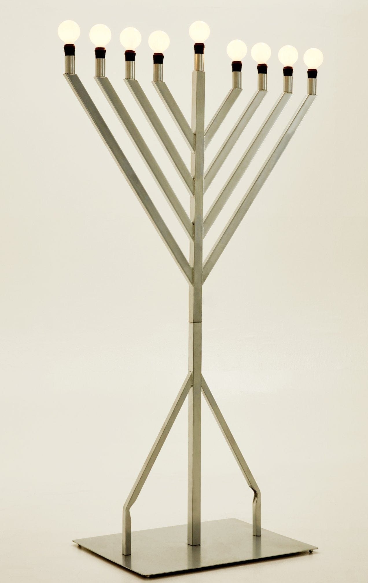 Outside Menorah Outdoor Electric Display Menorah - Modern Menorah - Menorah – ahuva.com