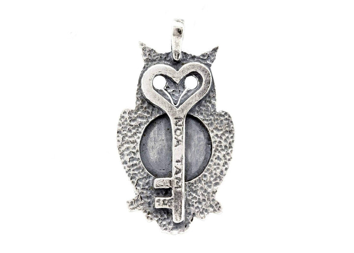 Owl necklace with the Shema Yisrael Medallion Pendant 