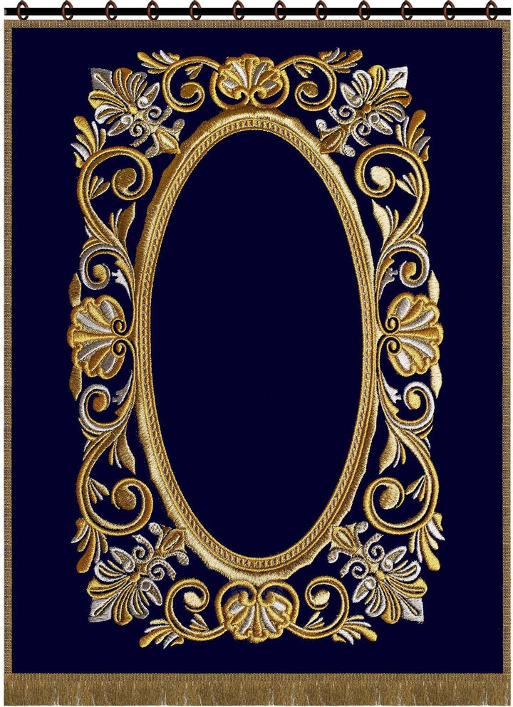 Parochet - Mirror Embroidered Frame 