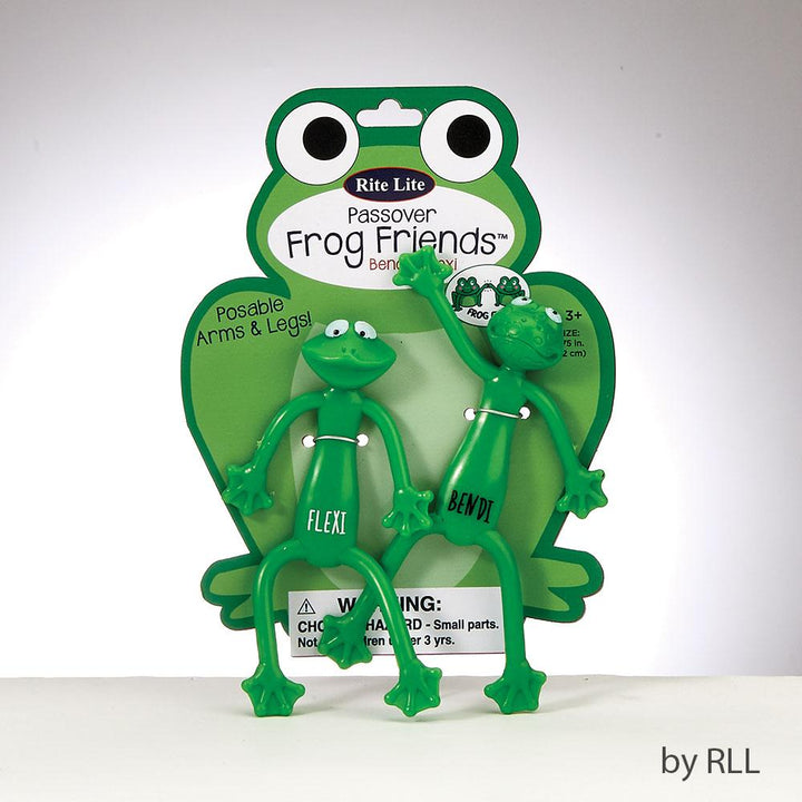 Passover Bendable "frog Friends ™", 2/card PASSOVER, Pesach 
