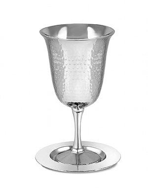 Passover Elijah Cup and Matching Coaster - Hammered Classic 
