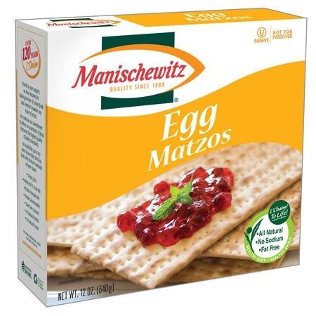 Passover Matzos. Matzah Crackers Box Unleavened Bread Egg 
