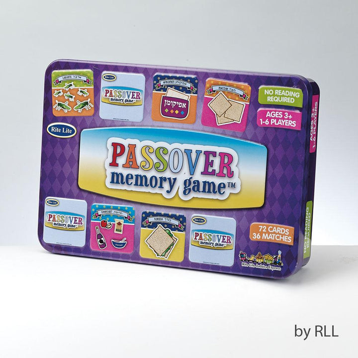Passover "memory" Game, 7" X 5", 72 Cards, Collectible Tin PASSOVER, Pesach 