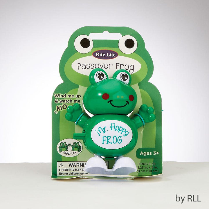 Passover Wind Up "hoppy Frog", 4", Carded PASSOVER, Pesach 