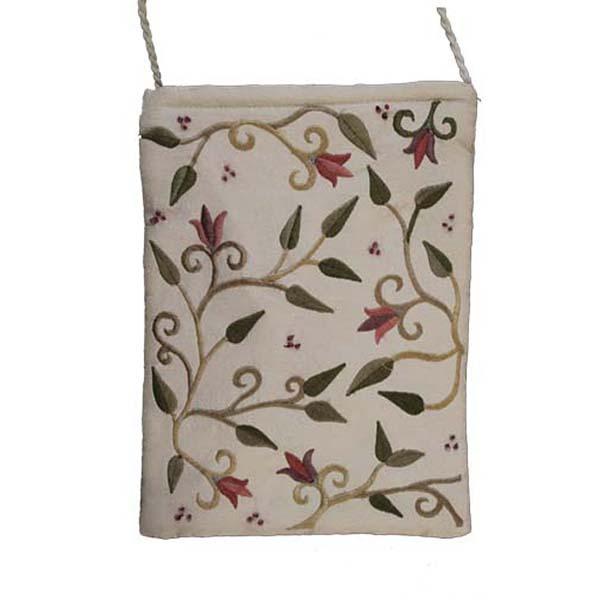 Passport Bag - Flowers - White 