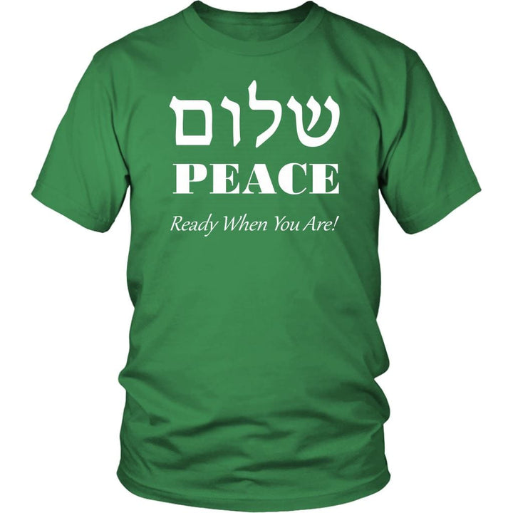 Peace Shirt Top T-shirt District Unisex Shirt Kelly Green S