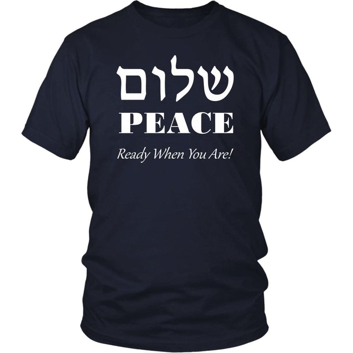 Peace Shirt Top T-shirt District Unisex Shirt Navy S