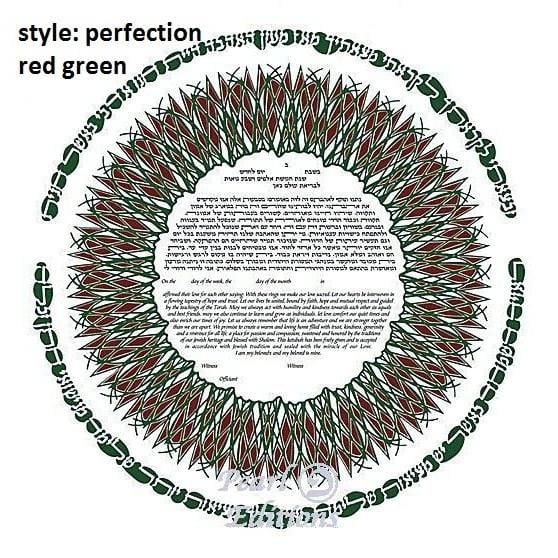 Perfection Ketubah In Blue 