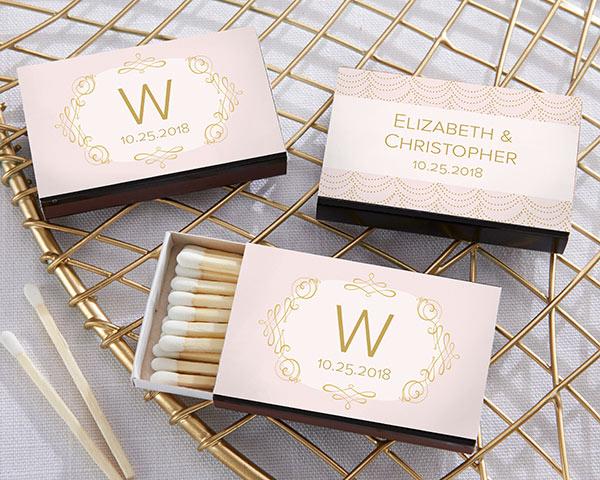 Personalized Black Matchboxes - Beach (Set of 50) Personalized Black Matchboxes - Modern Romance (Set of 50) 