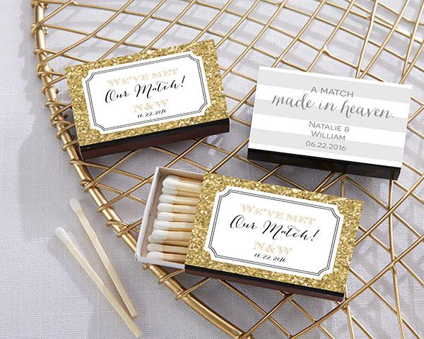Personalized Black Matchboxes - Beach (Set of 50) Personalized Black Matchboxes - Wedding (Set of 50) 