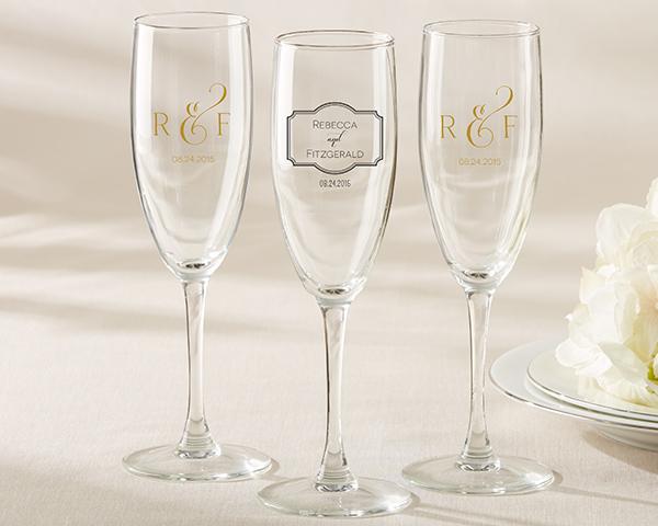 Personalized Champagne Flute - Baby Shower Personalized Champagne Flute - Classic 