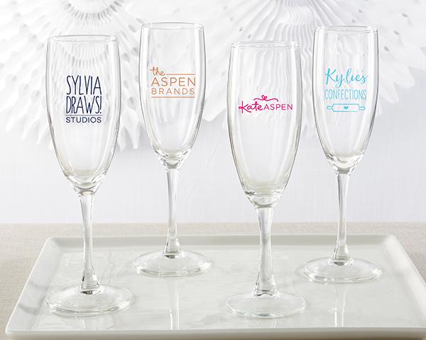 Personalized Champagne Flute - Baby Shower Personalized Champagne Flute - Custom Design 
