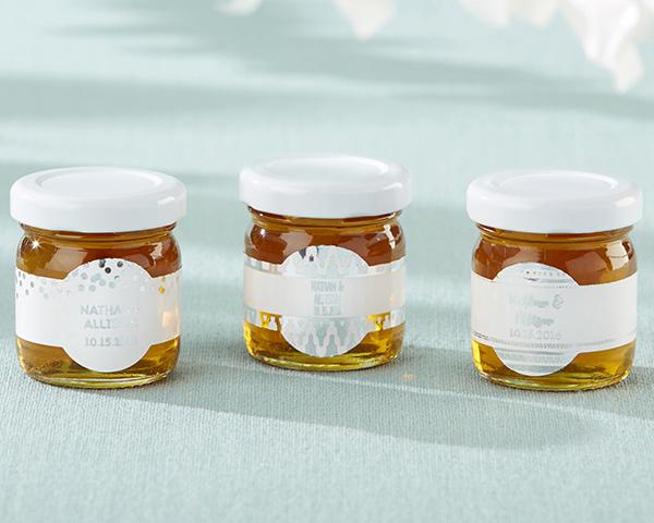 Personalized Honey Jar - BBQ (Set of 12) Personalized Honey Jar - Silver Foil (Set of 12) 