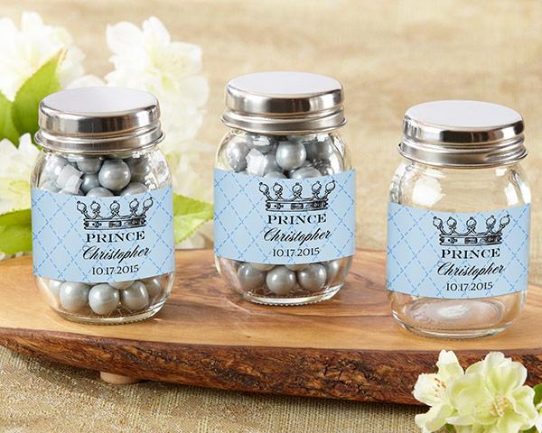 Personalized Mini Mason Jar - Tutu Cute (Set of 12) Personalized Mini Mason Jar - Little Prince (Set of 12) 