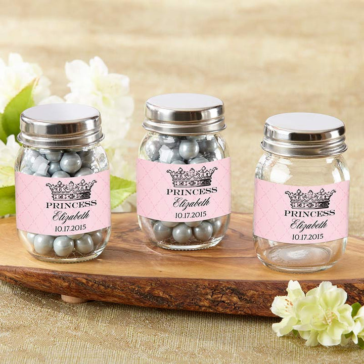 Personalized Mini Mason Jar - Tutu Cute (Set of 12) Personalized Mini Mason Jar - Little Princess (Set of 12) 