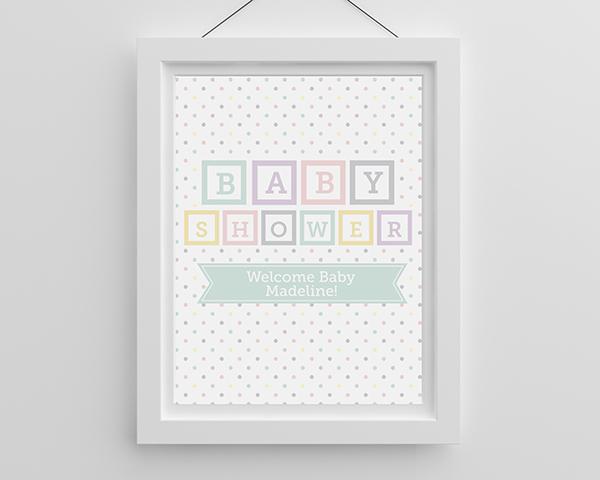 Personalized Poster (18x24) - Baby Blocks Personalized Poster (18x24) - Baby Blocks 