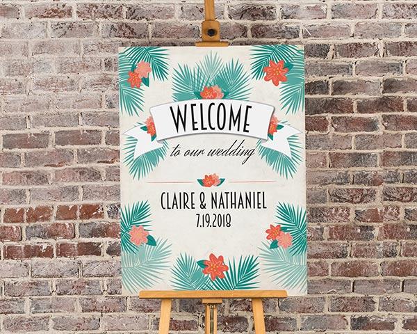Personalized Poster (18x24) - Tropical Chic Personalized Poster (18x24) - Tropical Chic 