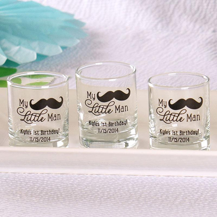 Personalized Printed 2 oz. Shot Glass/Votive Holder - My Little Man Personalized Printed 2 oz. Shot Glass/Votive Holder - My Little Man 