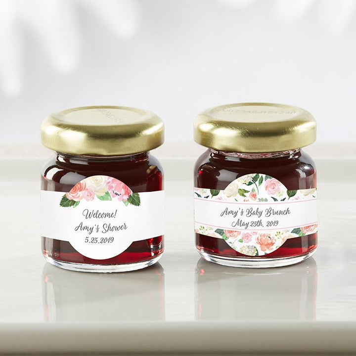 Personalized Strawberry Jam (Set of 12) - Wedding Personalized Strawberry Jam - Baby Brunch (Set of 12) 