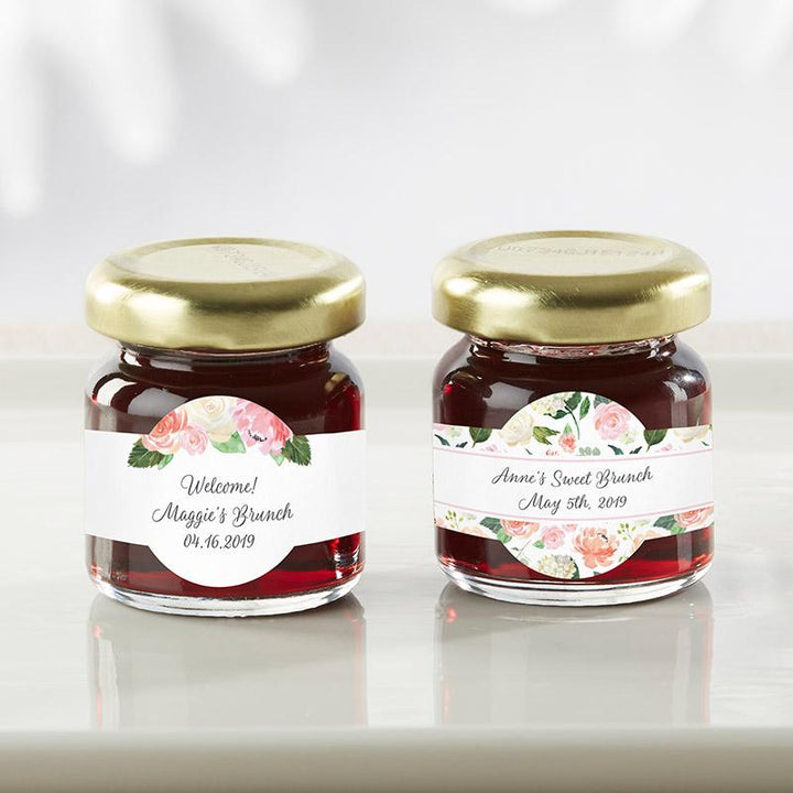 Personalized Strawberry Jam (Set of 12) - Wedding Personalized Strawberry Jam - Brunch (Set of 12) 